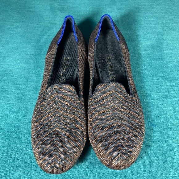 Size 7 - Women’s Rothy’s the Loafer Metallic Stripes shoes - Picture 5 of 7